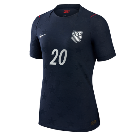 Folarin Balogun USMNT Nike Women's 2026 Away Match Authentic Jersey - Blue