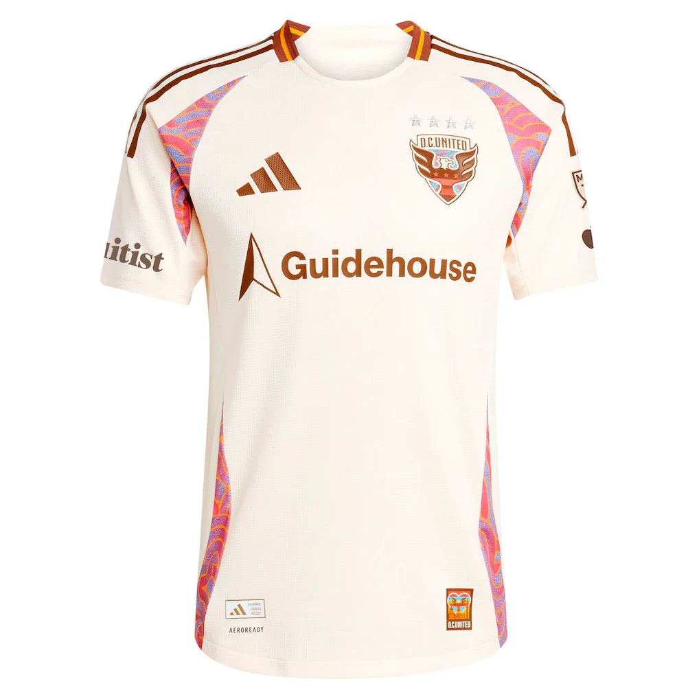 Tai Baribo D.C. United adidas 2025 The Soul Kit On-Field Authentic Jersey - Natural