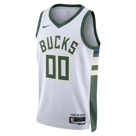 Milwaukee Bucks Nike Unisex Swingman Custom Jersey White - Association Edition