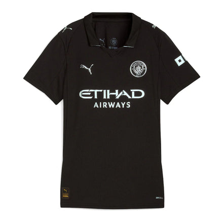 Manchester City Puma Women's 2025/26 Away Replica Jersey - Black