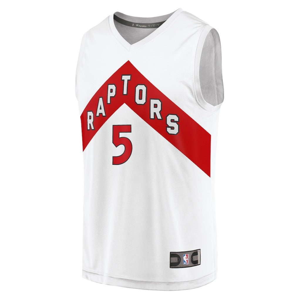 Immanuel Quickley Toronto Raptors Fanatics Fast Break Player Jersey - Association Edition - White
