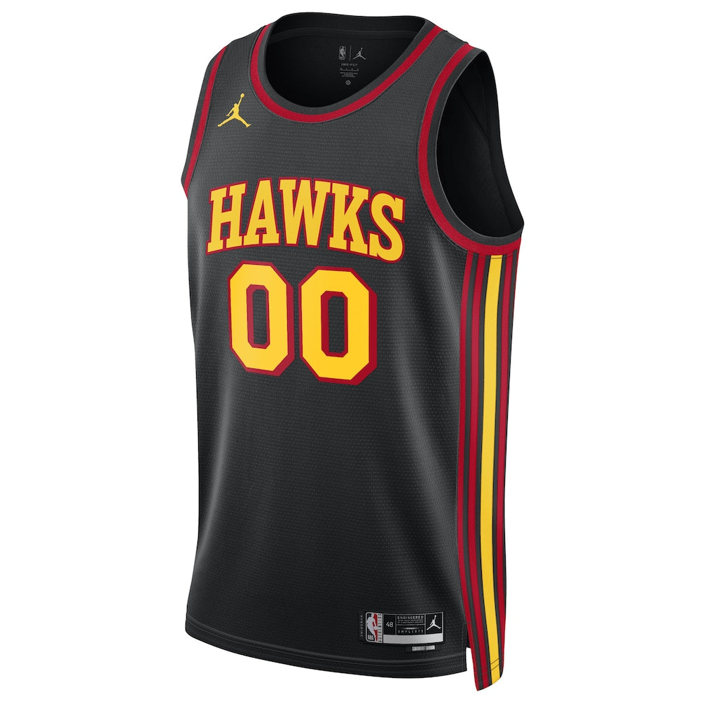 Atlanta Hawks Jordan Brand Unisex 2022/23 Swingman Custom Jersey - Statement Edition - Black