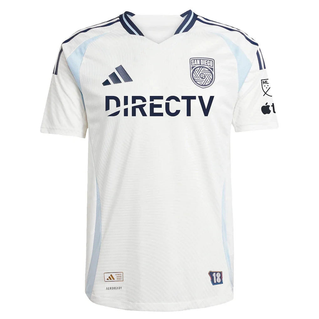 San Diego FC adidas 2025 Woven Into One Authentic Custom Jersey - White