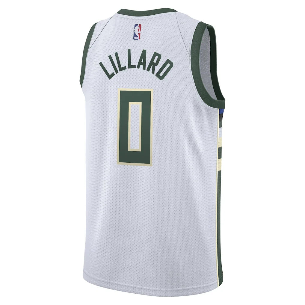 Damian Lillard Milwaukee Bucks Nike Unisex  Swingman Player Jersey - Association Edition - White