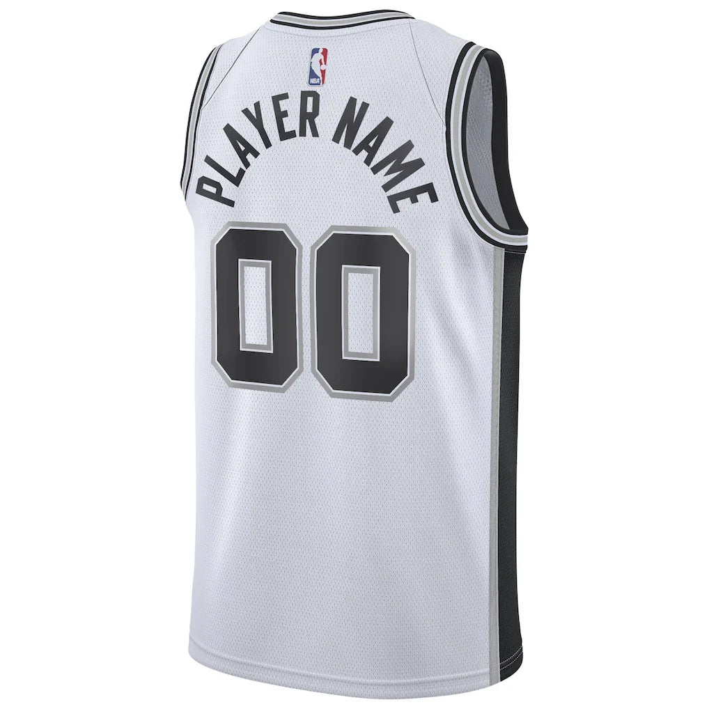 San Antonio Spurs Nike 2020/21 Swingman Custom Jersey - Association Edition - White