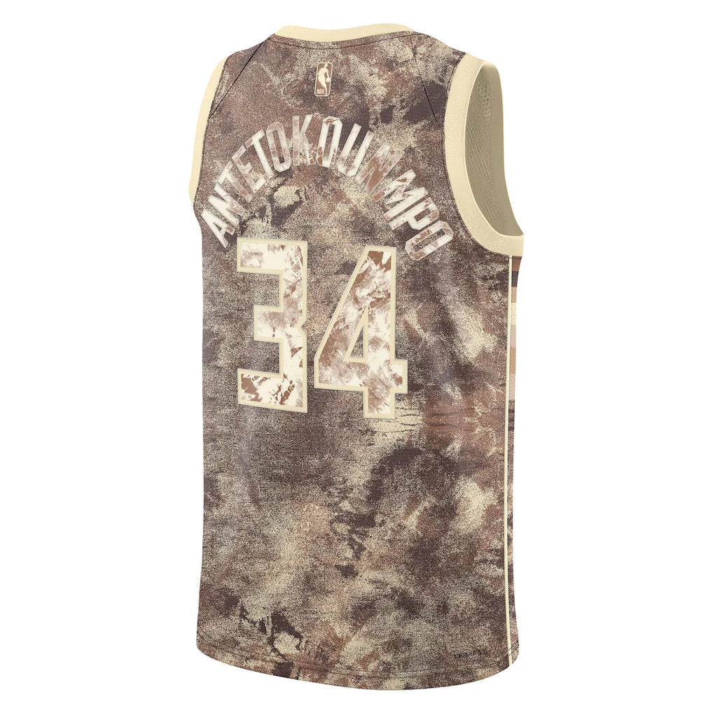 Giannis Antetokounmpo Milwaukee Bucks Nike Unisex Select Series Swingman Jersey - Brown