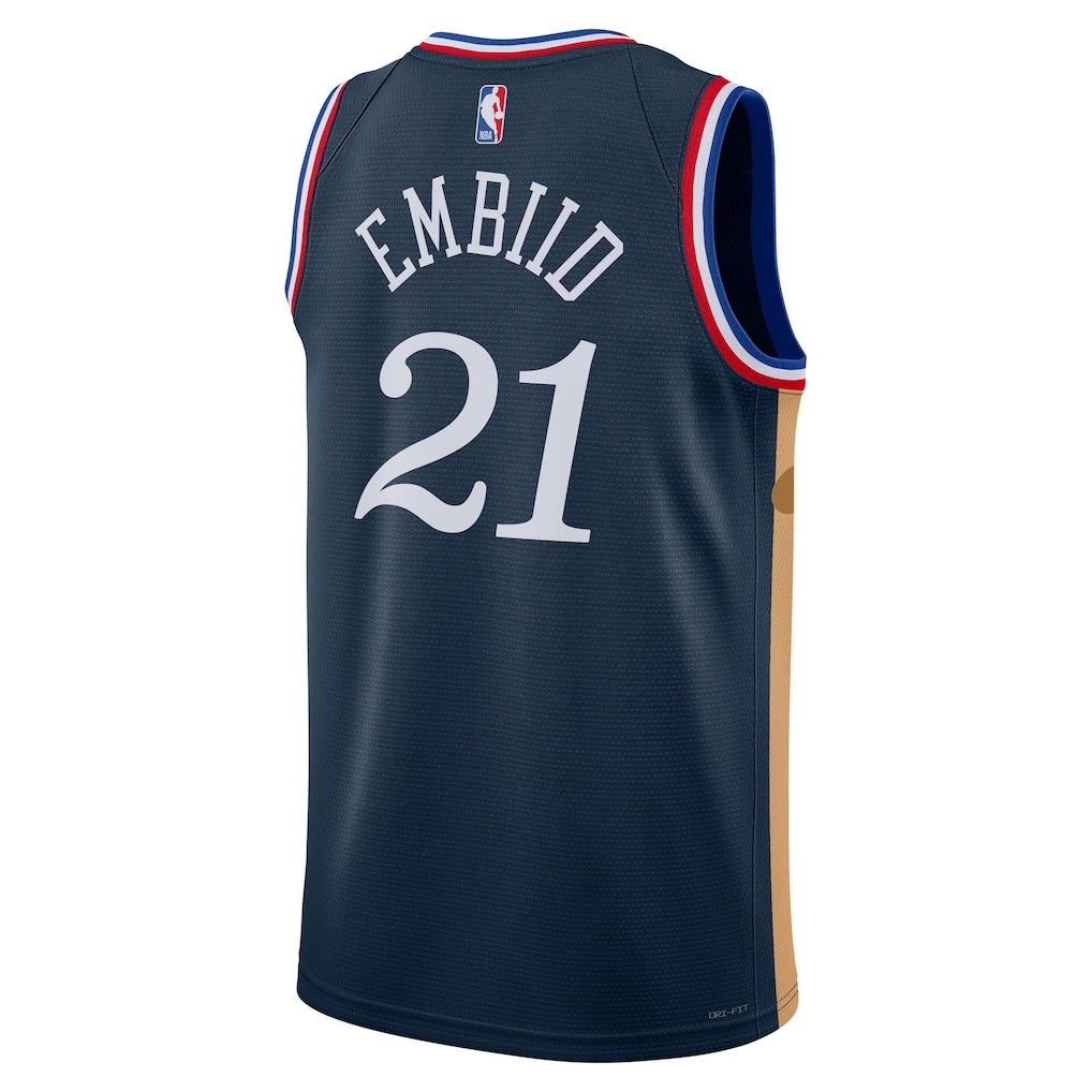 Joel Embiid Philadelphia 76ers Nike Unisex 2025/26 Swingman Jersey - Navy - City Edition