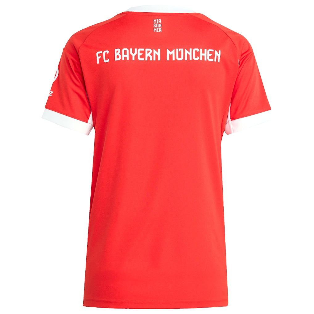 Bayern Munich adidas Women's 2025/26 Home Replica Jersey - Red