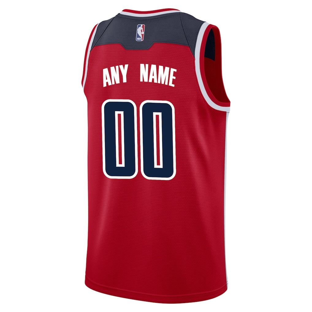Washington Wizards Nike Swingman Custom Jersey Red - Icon Edition