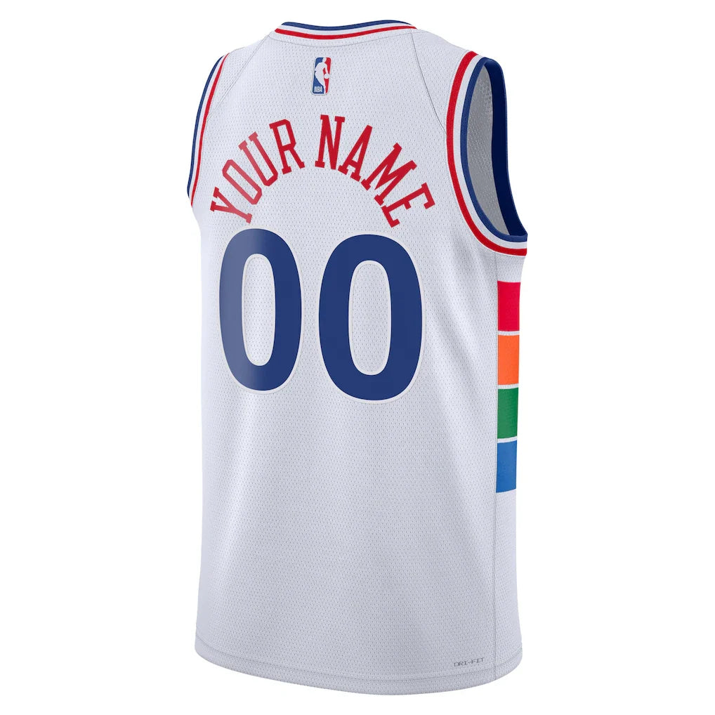 Philadelphia 76ers Nike Unisex 2024/25 Custom Swingman Jersey - City Edition - White