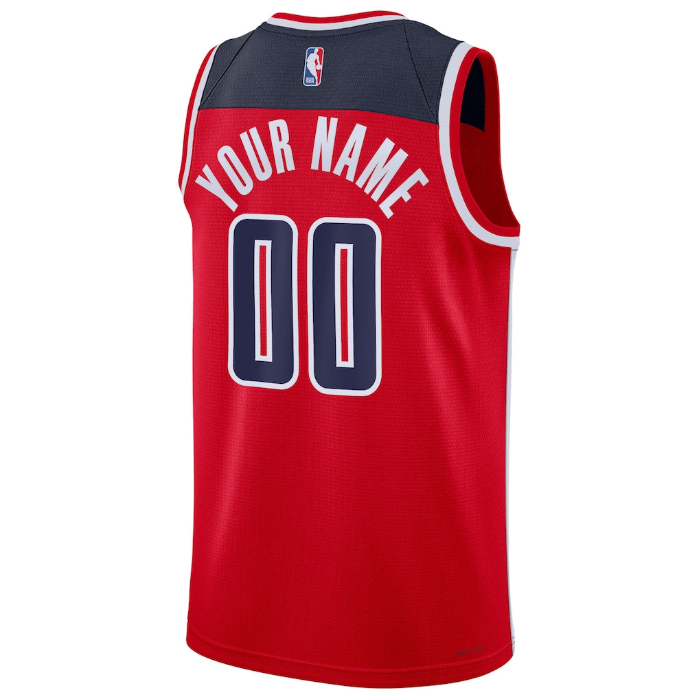 Washington Wizards Nike Unisex Swingman Custom Jersey Red - Icon Edition