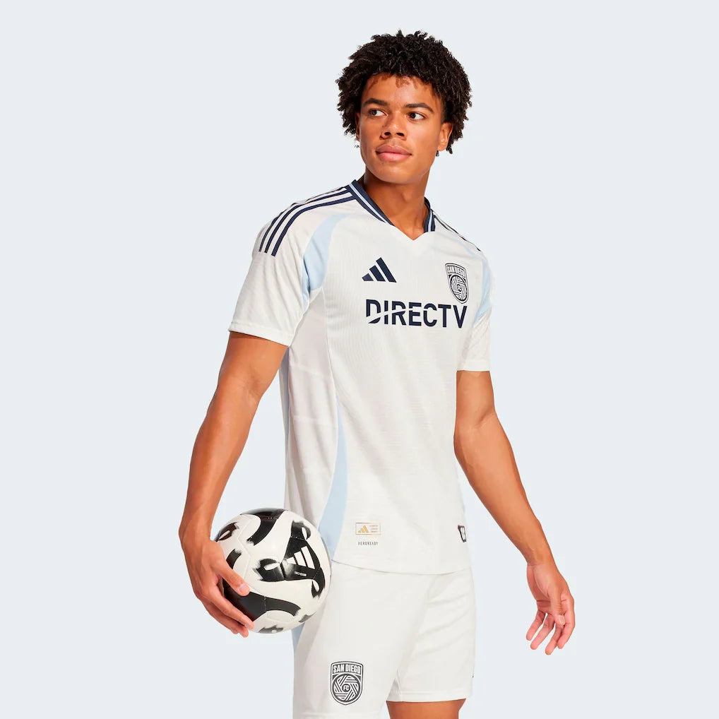 San Diego FC adidas 2025 Woven Into One Authentic Jersey - White
