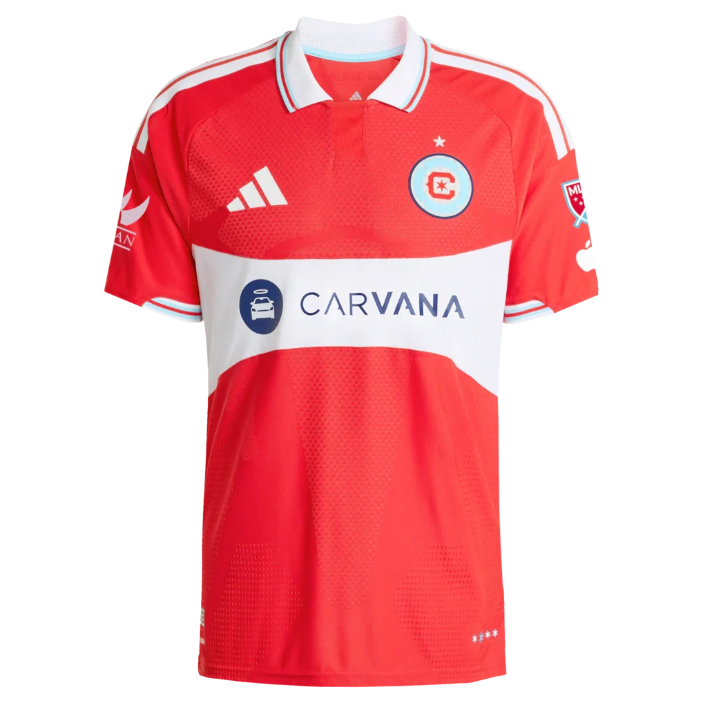 Chicago Fire adidas 2026 Forever Red On-Field Authentic Patch Jersey - Red